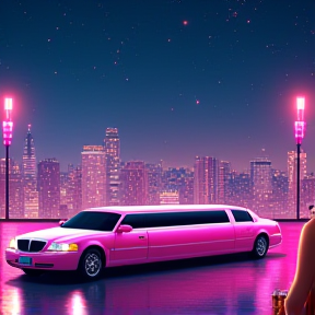 Pink limousines 