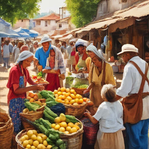 Louise et Gabriel au Marché