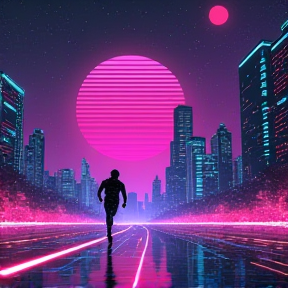 Neon interstellar run