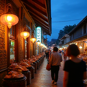 Jalanan malam kota Malang 