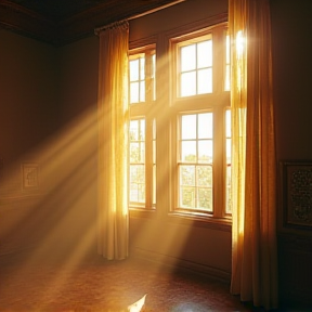 Sunbeams Through the Skylight