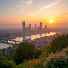 Ein kühler August Morgen in Hamburg