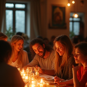 Un'augurio di una buona cena