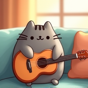 Gitar Pusheen: The Feline Melody