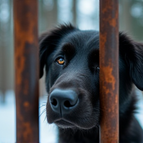 Puppy Behind Bars