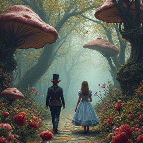 Alice lost in wonderland