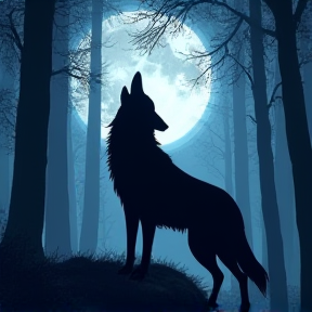 der schwarze Wolf