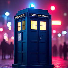 The Tardis So Blue