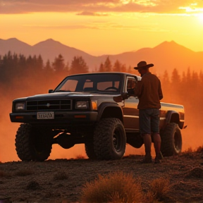 Emma and Her Off-Road Ford Prerunner