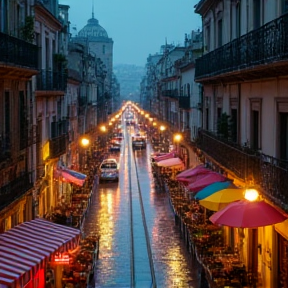 rain in barcelona