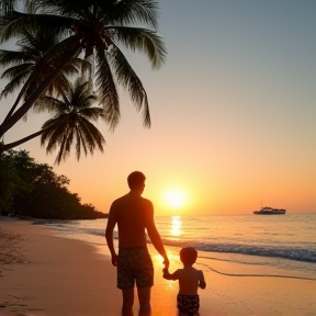 Vater & Sohn auf Koh Chang