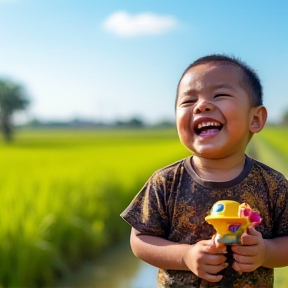 Bermain di Sawah