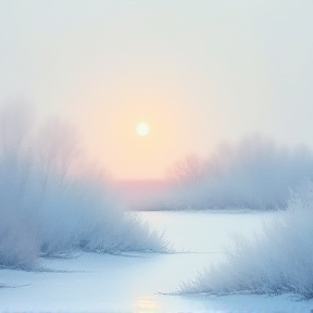 Morning Cycling Through the Winter Mist