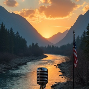 Whiskey at Sunset