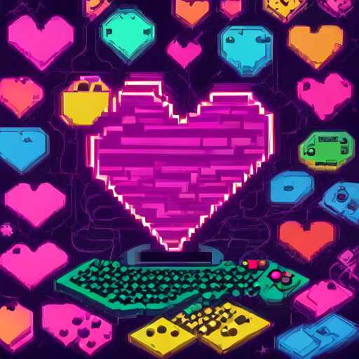  Pixelated Hearts