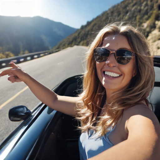 Schöner Tag zum Auto fahren