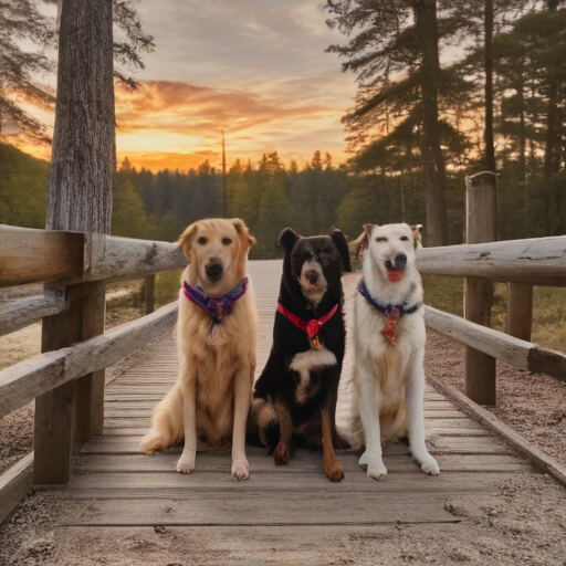 Two dog friends