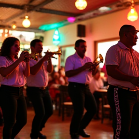 Fiesta en el restaurante