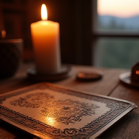 Cards in the Candle Light