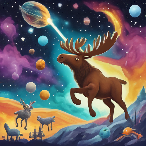 Moose Battle in Space