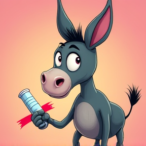 Itchy donkey bum