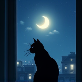 Whiskers in the Moonlight