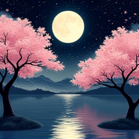 Cherry Blossom Night