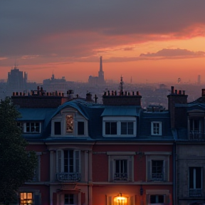 Maison de l'aube sombre