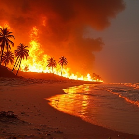 Fuego en la Playa