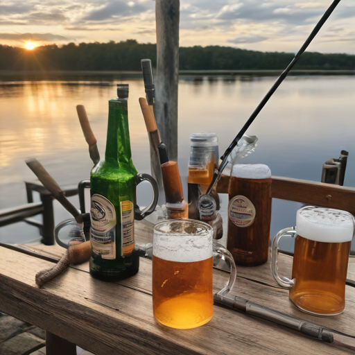 Paderborner Bier und Angelschnur