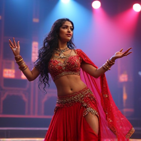 Indian dancing female item song