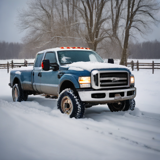 RC Truck in the Snow