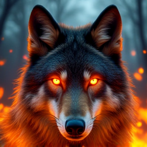 Feuer In Den Augen Des Wolfe´s