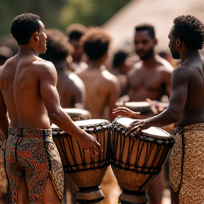 Tambores de África y bailes cubanos