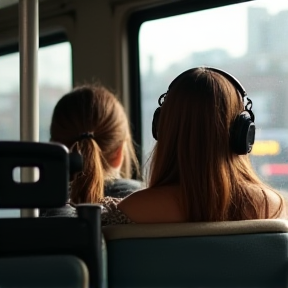 on the bus