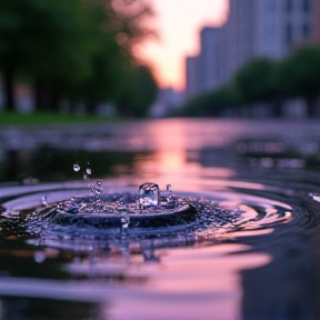 雨后的我