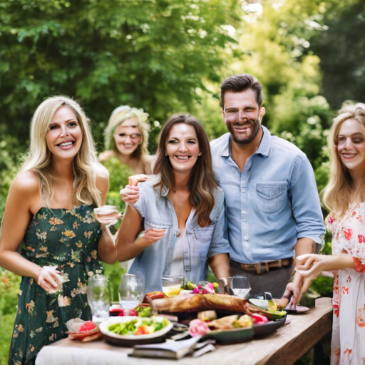 Garten Party Grillen Freundschaft