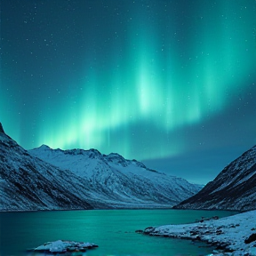 Aurora Over Fjords