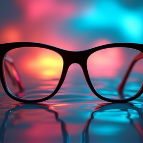 Glasses reflection 