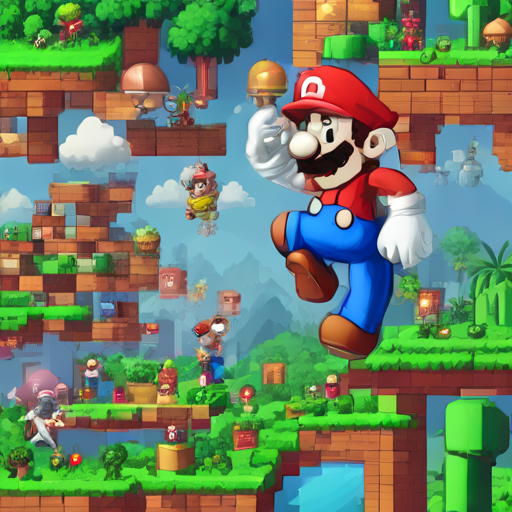 Mario spielt ein Dress-Up Spiel