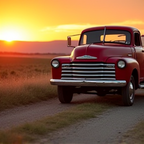 Morning Sun on Gravel Road