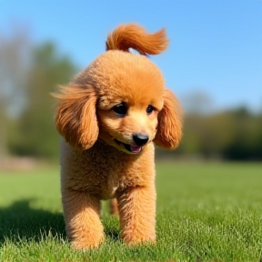 Tilly the Apricot Poodle