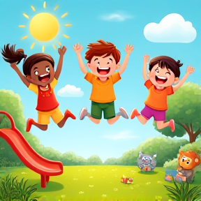 Jump, Jump, Hop All Day song for children 