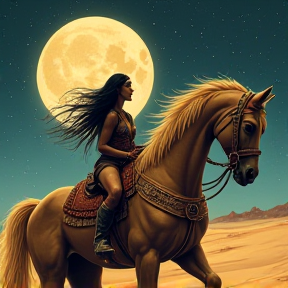 Goddess of the Night Steel Horse Rider President of The Lost Pegan Heart