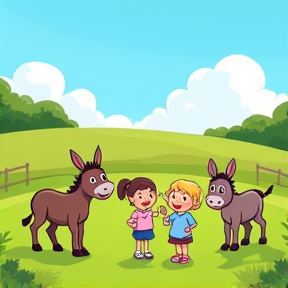 Five Little Donkeys