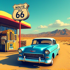 Cruisin' on Route 66