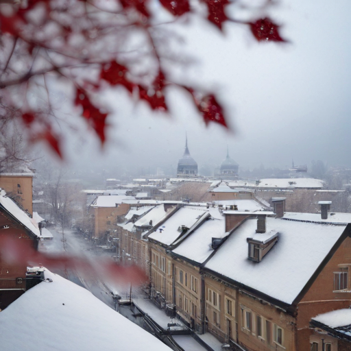 Первый снег в Краснодаре