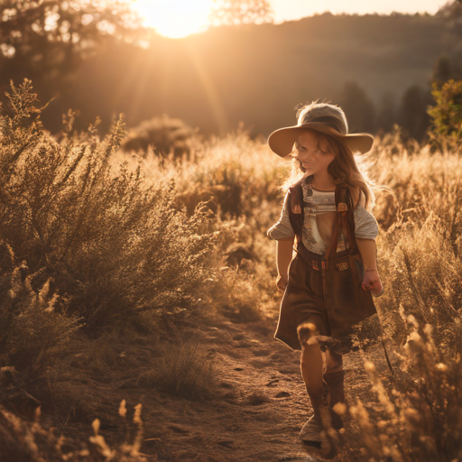 Alberte er en lille cowgirl pige