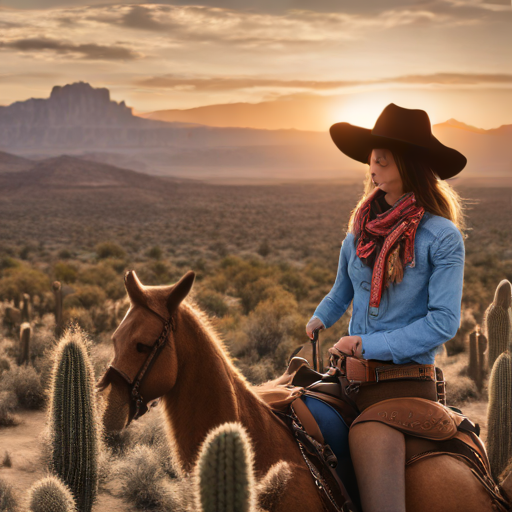 Alberte er en lille cowgirl pige