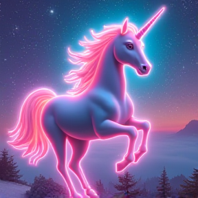 Unicorns in Neon